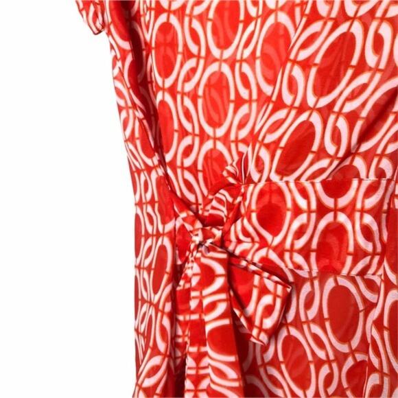Banana Republic Factory Womens Top Size XS Orange Retro Style Blouse - Picture 7 of 7